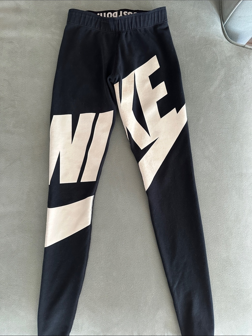 Nike Leg A See Logo Womens XS Black Leggings